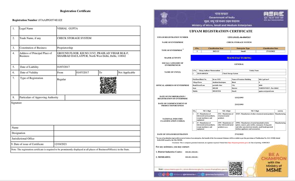Udyam Registration Certificate
